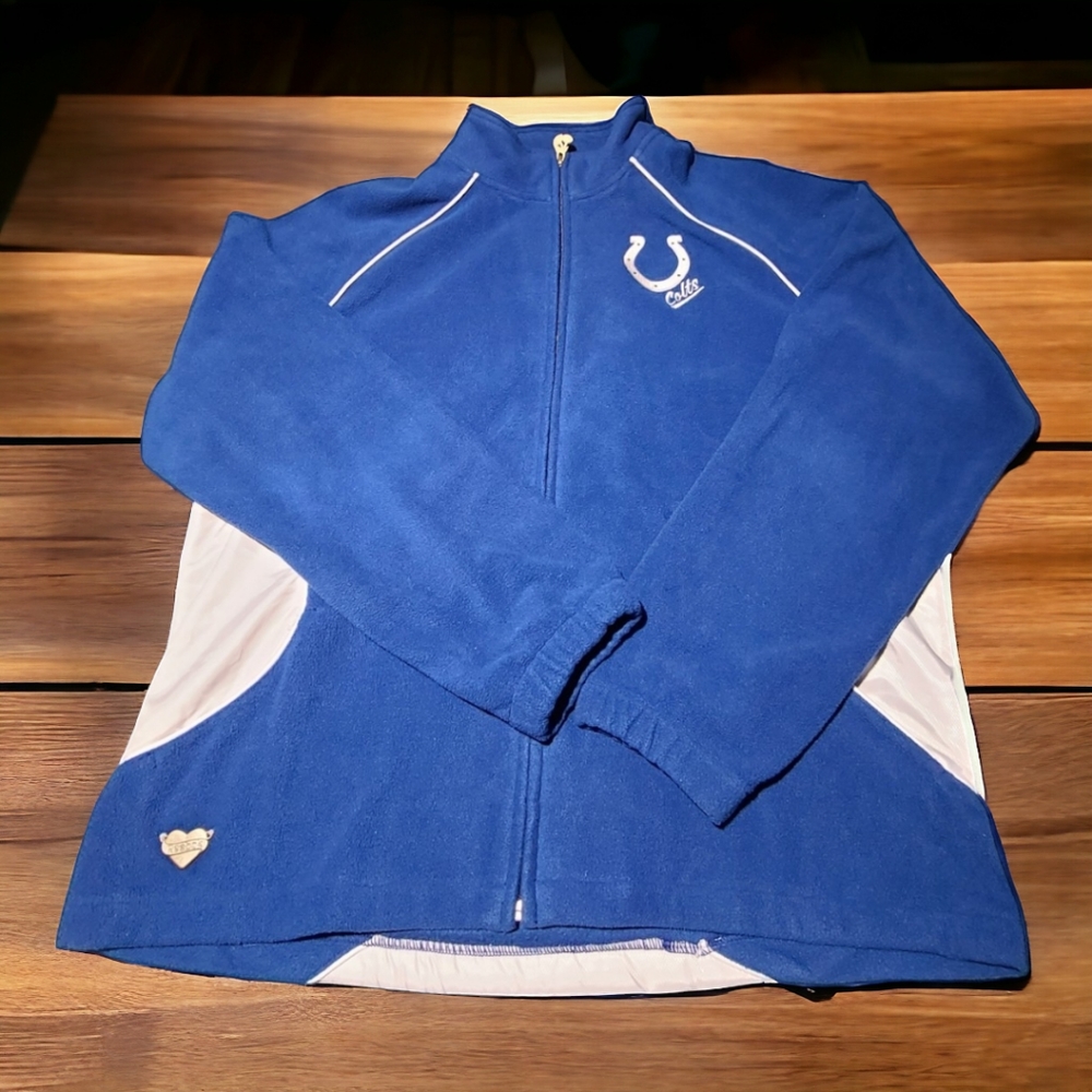 Womens colts jacket , says 2x but fits like medium/large Pit to pit 22"